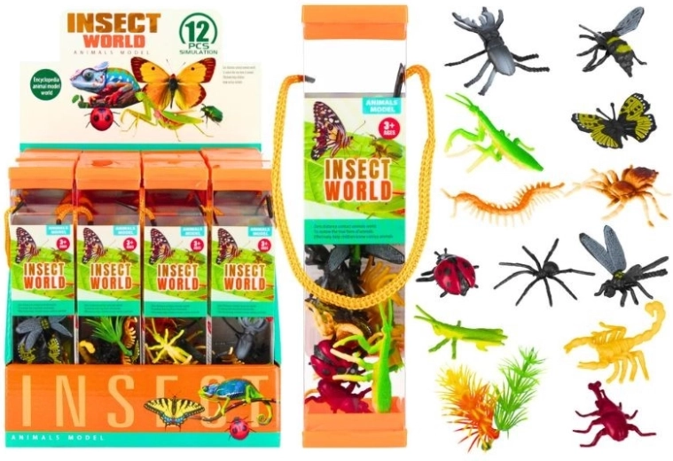 Insektenfiguren-Set in transparenter Tube