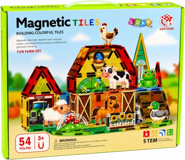 Starke Magnete und transparente farbige Teile
