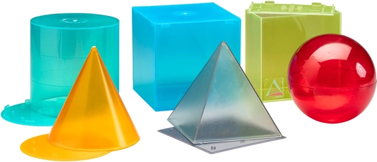 Wissner Transparente Set geometrischer Körper, 6 Stück