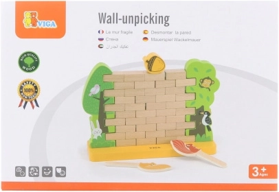 Holzlogikspiel Mauer für Kinder