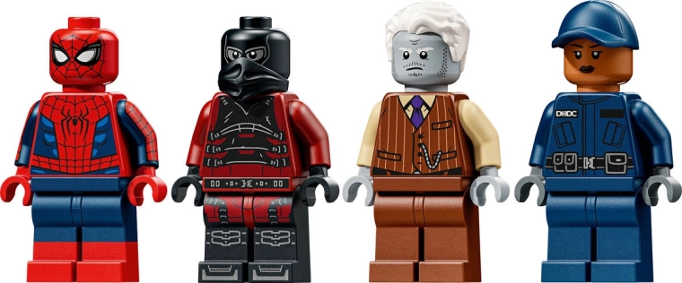 Vier Minifiguren für Marvel-Geschichten