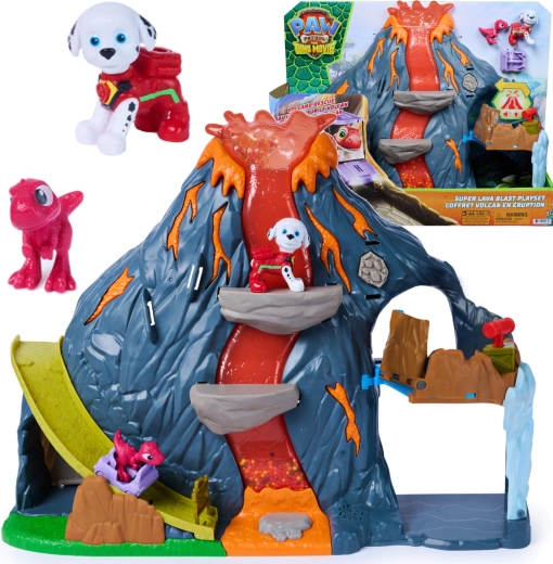 Spin Master Paw Patrol: Der Mighty Kinofilm – interaktiver Vulkan Super Lava Blast mit Lichtern und Geräuschen