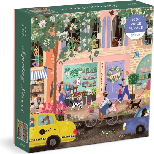 Galison Puzzle Frühlingsstraße 1000 Teile