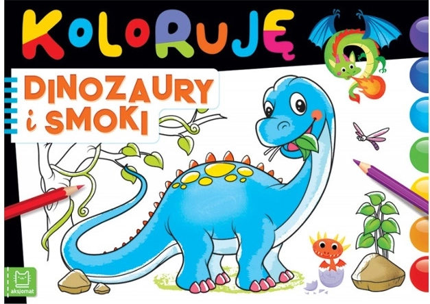 Ausmalbuch – Dinosaurier und Drachen