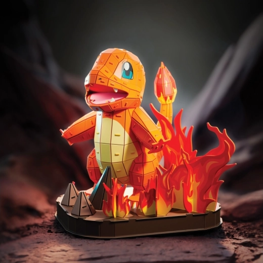 Detailreiches Charmander-Modell