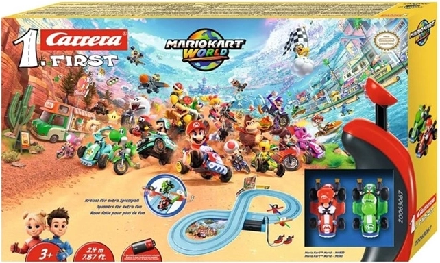 Kinder-Autorennbahn Carrera FIRST Mario Kart Mario vs. Yoshi