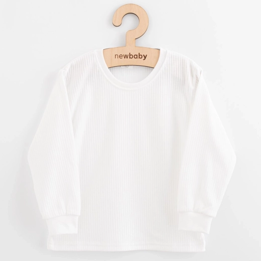 Kinder-Baumwoll-Langarmshirt New Baby Kindergarten, weiß