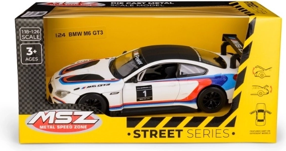 Sammlermodell BMW M6 GT3 weiß 1:24