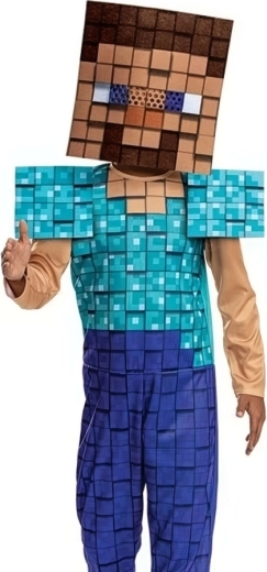 Komplettes Kostüm mit quadratischer Maske