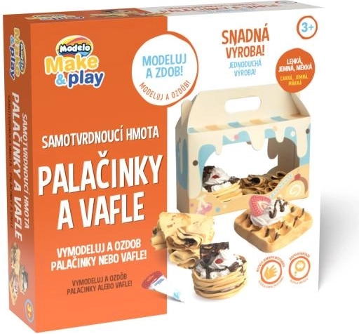 Modelo lufttrocknende Modelliermasse – Kreativset Pfannkuchen und Waffeln