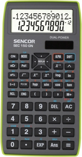 Schul- und wissenschaftlicher Taschenrechner mit großem LCD-Display