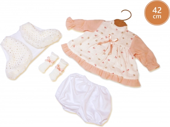 Outfit für Puppe LLORENS 42 cm – 4-teiliges Set