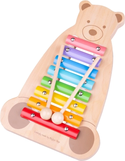 Tidlo Kinder-Xylophon mit Bärenmotiv