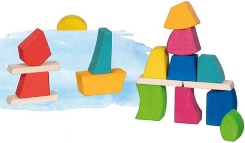 Holzbausteine Creo goki Evolution (18 Teile)