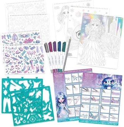 Schablonen, Aufkleber und Stifte für unendliche Ideen