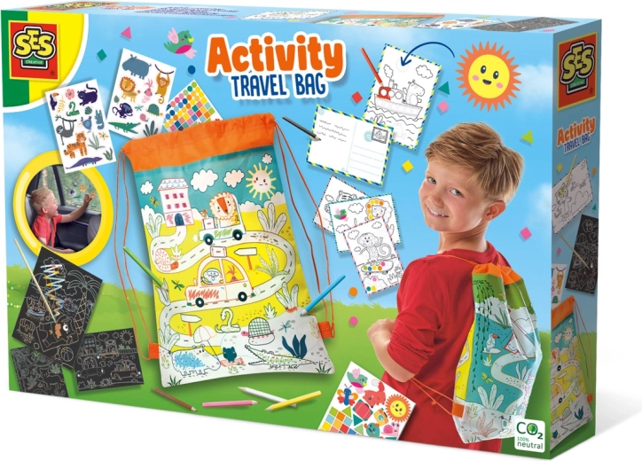 SES großes Reisespiel-Set im Rucksack
