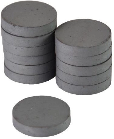 Magnet 26 mm schwarz, Set 12 Stk.