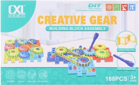 Schraub-Bauset für Kinder, 188 Teile