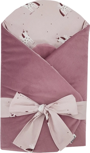 EKO Puckdecke mit Velvet und Kokoseinlage Unicorn 75 × 75 cm