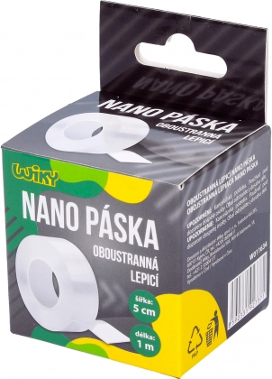 Doppelseitiges Nano-Klebeband 1 m × 5 cm