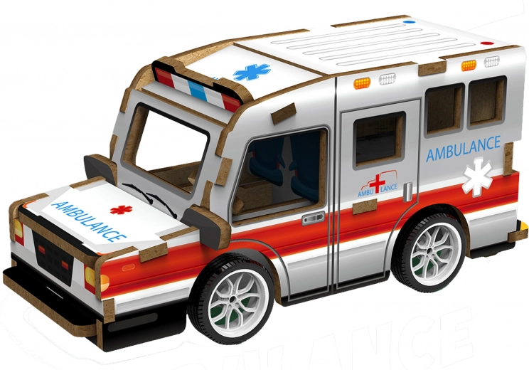3D Holzpuzzle Krankenwagen