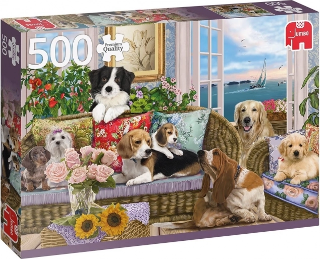 Jumbo Spiele Pelzige Freunde Puzzle 500 Teile - 1 Stück