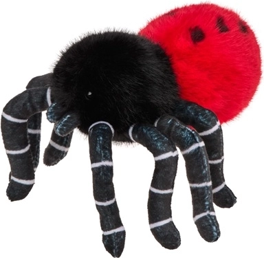 Dekorative Spinne rot-schwarz 15 cm