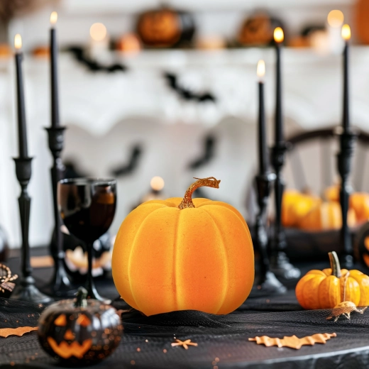 Halloween-Dekoration Kürbis orange 16,5 cm