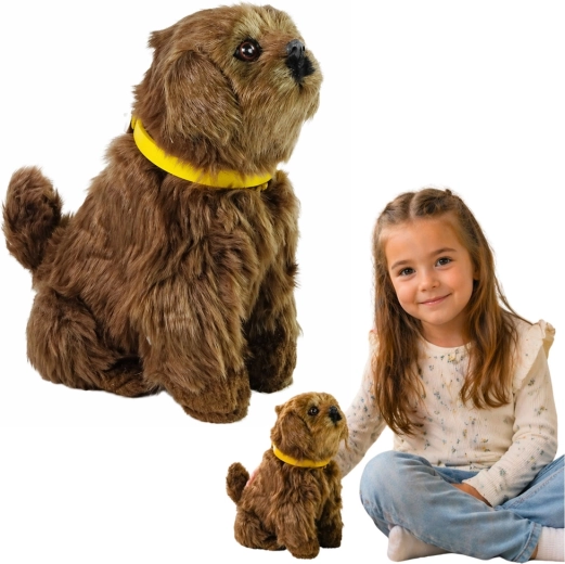 Interaktiver Plüschhund, der bellt und mit dem Schwanz wedelt