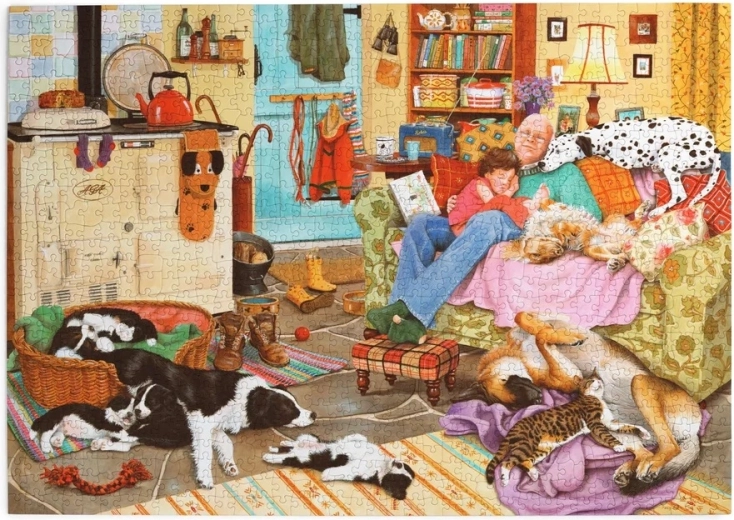 Puzzle House of Puzzles Hundeauszeit 1000 Teile