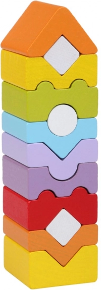 Turm XI - Holzpuzzle CUBIKA, 12 Teile