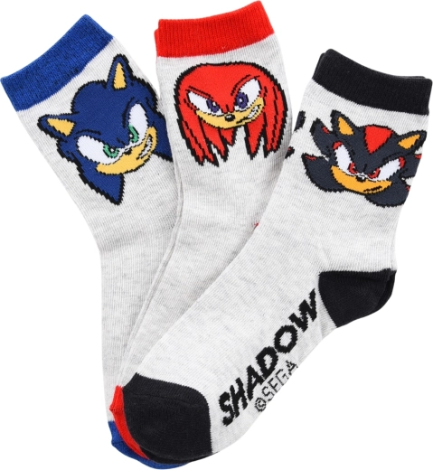 Set mit 6 Paar Kinderstrümpfen Sonic the Hedgehog