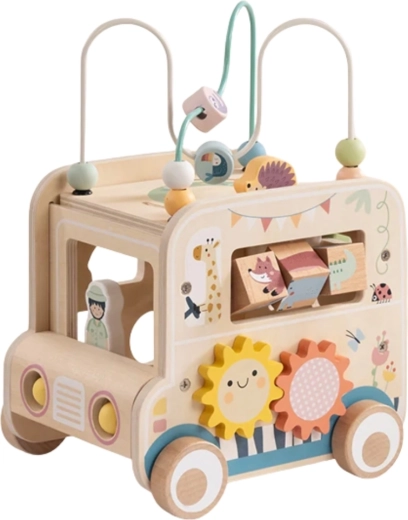 Formensortierung und drehbare Blöcke mit Tieren