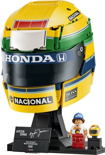 Authentische Details und Farben, inspiriert vom Senna-Helm