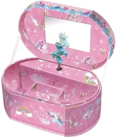 Melodie und sich drehendes Einhorn