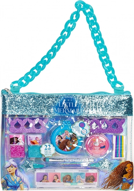 Townley Disney Arielle, die Meerjungfrau – Kosmetikset mit Umhängetasche mit Kettenriemen