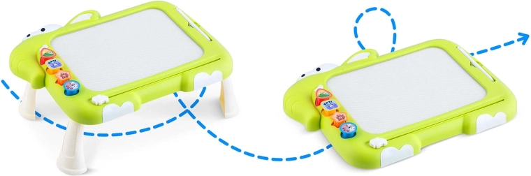 Tisch mit Beinen für bequemes Spielen