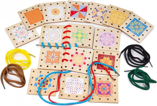 Bigjigs Toys Holz-Bilder zum Auffädeln