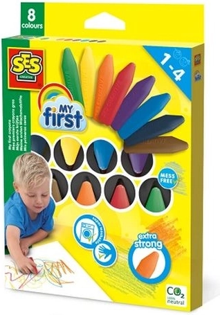 SES Creative My First Wachsmalstifte – 8 Farben