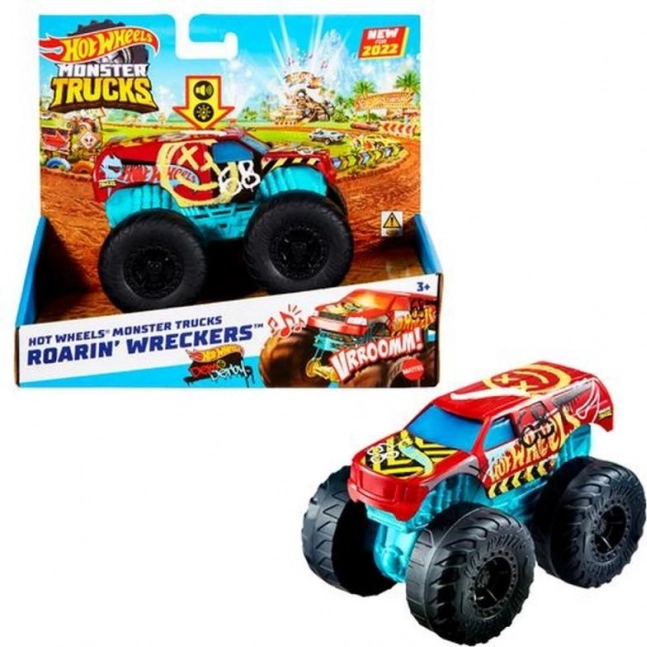 Hot Wheels Monster Trucks Race Ace mit Sound- und Lichteffekten 1:43 – Bone