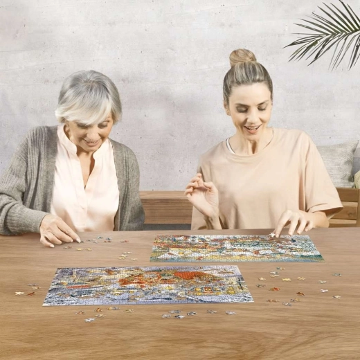 Entspanntes Puzzeln zur Erholung und zum Konzentrationstraining