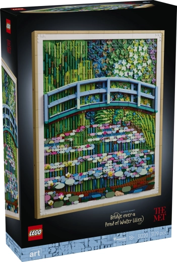 LEGO Art Claude Monet Brücke über einen Seerosenteich