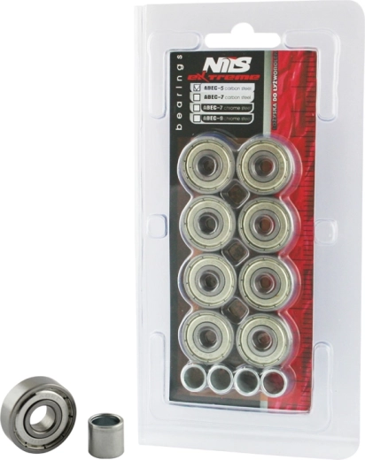 ABEC-5-Lager aus Kohlenstoffstahl Nils Extreme (8 Stück)