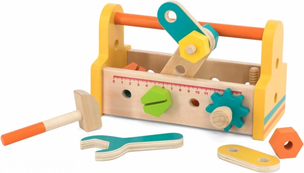 Holzwerkzeugkiste für kleine Tüftler