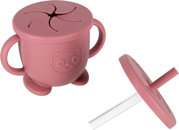 Becher mit zwei Deckeln