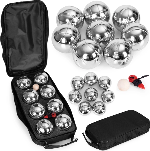 Pétanque-Set mit 8 Kugeln, Etui und Zubehör