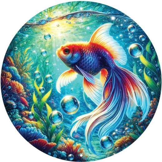Rundes Puzzle Aquarium 570 Teile