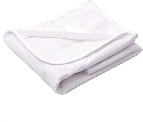 Frottee-Wasserdichte Unterlage NEW BABY 50 × 70 Weiß