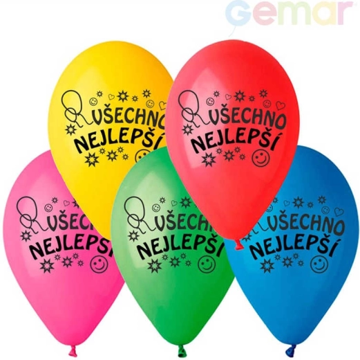 Gemar Latexballon mit Aufdruck „Alles Gute“ 26 cm – 1 Stück