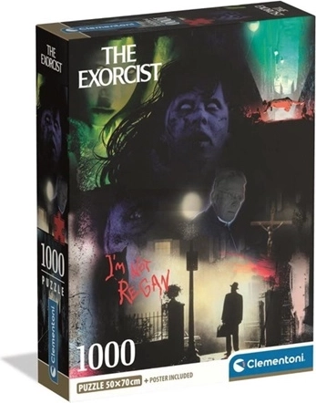 Clementoni Puzzle Exorcist – Horrorfilm-Collage 1000 Teile (kompakt)